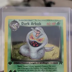Wizards of the Coast Pokemon Dark Arbok 1st Ed Holo Rare Team Rocket 2/82 HP 60 - Image 3