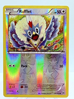 Rufflet 129/162 Common BREAKthrough Pokemon Reverse Holo LP - Image 1