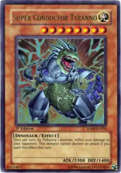 Super Conductor Tyranno - SD09-EN001 - Ultra Rare - 1st Edition - Lightly Played - Image 1