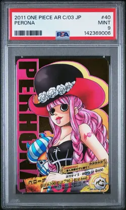 PSA 9 2011 CARDDASS ONE PIECE JAPANESE AR CARDDASS 03 PERONA 40 - Image 1