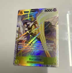 One Piece Borsalino Character Card EB04-058 Egghead/Navy 6000 Power Holo - Image 1