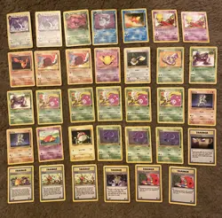 Pokemon Team Rocket 34 Card Lot - Charmander Trainer 1st Edition Imposter Oak - Image 1