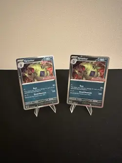 LOT OF 2 - Tyranitar Paldea Evolved Stamp Promo Card 135/193 Miscellaneous Cards - Image 1