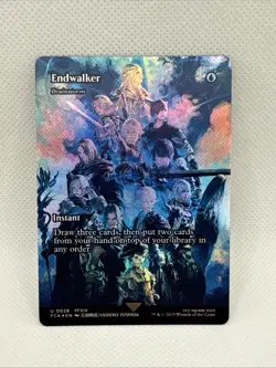 MTG - Endwalker - Brainstorm (Showcase) Final Fantasy: Through the Ages Foil NM - Image 1