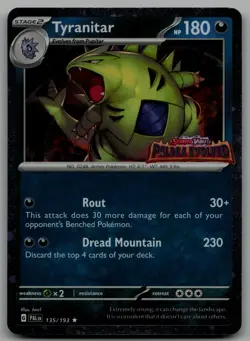 Tyranitar (Paldea Evolved Stamp) Promo Miscellaneous Cards & Products 135/193 NM - Image 1