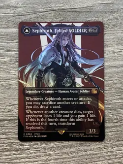 MTG Final Fantasy Sephiroth Fabled Soldier 0382 Borderless Foil- NM/M Pack Fresh - Image 1