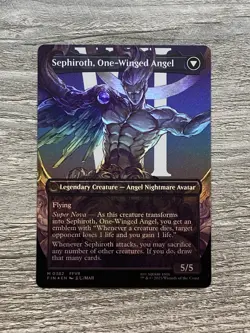 MTG Final Fantasy Sephiroth Fabled Soldier 0382 Borderless Foil- NM/M Pack Fresh - Image 4