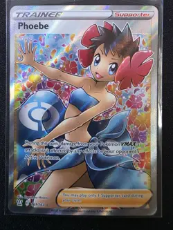 Pokemon Phoebe (Full Art) Ultra Rare SWSH05: Battle Styles 161/163 NM - Image 1