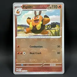 Pokemon Pignite 012/086 NM Masterball Reverse Holo White Flare - Image 1