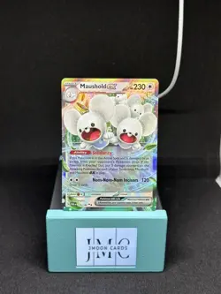 Pokemon TCG Maushold ex Paradox Rift 155/182 Holo Double Rare Mint - Image 1