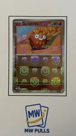 Pokemon TCG Darumaka (Master Ball Pattern) 013/086 Black Bolt Near Mint - Image 1