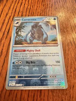 Pokemon Carracosta 023/086 Sv Black Bolt Holo 18 Pokemon TCG master ball pattern - Image 1