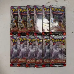 Pokemon TCG Paldea Evolved Sleeved Booster Packs FACTORY SEALED - LOT OF 12 - Image 1
