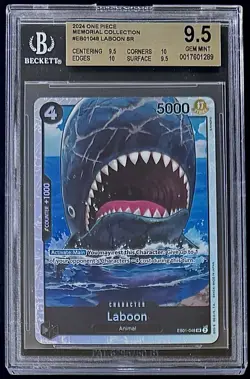 BGS 9.5 One Piece EB01-048 SR Laboon - English - Memorial Collection - Graded - Image 1