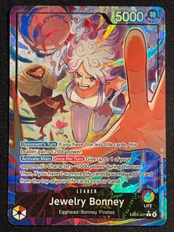 Jewelry Bonney EB04-001 | Adventure on Kami's Island Leader Alt Art NM One Piece - Image 1