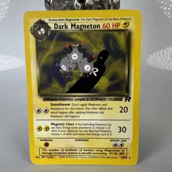 Pokemon Dark Magneton 28/82 Non-Holo Rare Card Team Rocket WOTC MP - Image 1