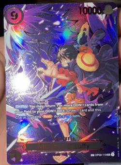 One Piece Monkey D. Luffy SP - OP09-119 OP13 Gold Foil English Card - Image 1