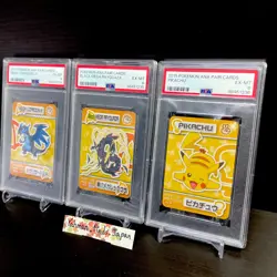 PSA 6 SET MEGA CHARIZARD RAYQUAZA & PIKACHU POKEMON ANA PAIR CARDS JAPANESE - Image 4