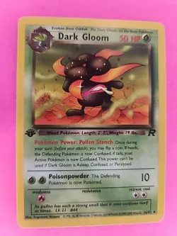Dark Gloom 1st Edition Team Rocket Pokemon Card WOTC - Image 2