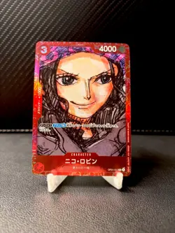 One Piece CCG Nico Robin Foil Character Card OP01-017 Japanese - Image 1