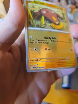 Stunfisk 035/086 Poke Ball Pattern Holo SV: White Flare Pokemon Card NM+ - Image 5