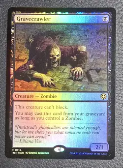MTG Magic the Gathering Gravecrawler (380/612) Innistrad Remastered LP FOIL - Image 1
