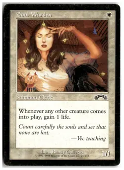 MTG Soul Warden - Exodus Moderately Played English - Image 1