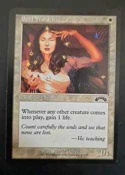 Soul Warden Exodus MTG Regular Lightly Played - Image 1