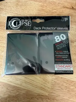 BLACK ULTRA PRO ECLIPSE PRO MATTE DECK PROTECTOR/SLEEVES (STANDARD SIZE) 80ct - Image 1