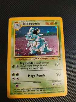 Nidoqueen 12/130 - Holo Rare Base Set 2 TCG - Pokemon Card Vintage Wotc MP - Image 1