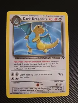 Dark Dragonite - 22/82 - Pokemon Team Rocket Unlimited Rare Vintage WOTC LP/MP - Image 1