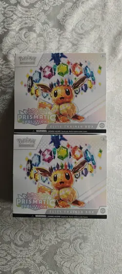 Pokemon TCG Prismatic Evolutions ETB Lot of 2 (New Sealed) - Image 1