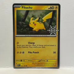 2023 Pokemon Pikachu 025/165 Holiday Calendar Promo - Image 1