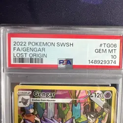 PSA 10-Gengar TG06/TG30 Full Art Holo-2022 Pokemon SWSH Lost Origin - Image 3