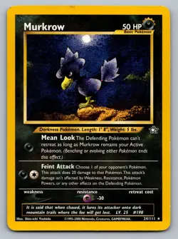 Pokemon TCG Neo Genesis Murkrow 24/111 - Image 1