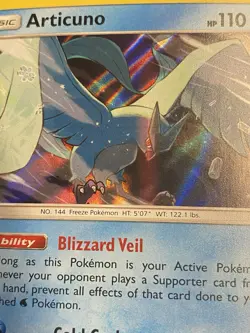 Articuno Holo Rare 32/181 Pokemon TCG Sun & Moon Team Up Holo Rare Free Ship - Image 2