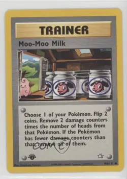 Moo-Moo Milk 1st Ed. Pokemon Neo Genesis #101 2000 - Image 1