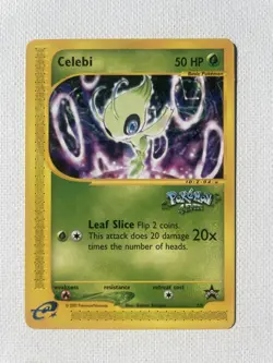 Celebi Pokemon 4 Ever # 50 Black Star Promo Card 2002 - Image 1