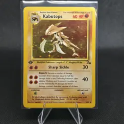 1999 Pokemon WOTC Kabutops 9/62 Fossil 1st Edition Holo [MP] - Image 2