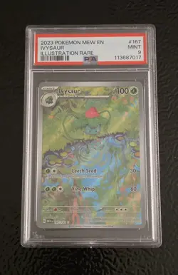 Pokemon 151 Bulbasaur, Ivysaur, Venasaur PSA 9 Set - Image 4