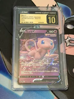 Pokemon Japanese Mew V 053/172 CGC Pristine 10 VSTAR Universe s12a 2022 - Image 1