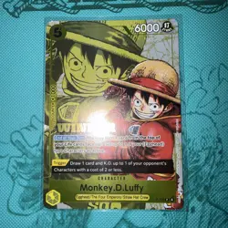 One Piece TCG Monkey D. Luffy P-106 Winner Foil Promo – NM - Image 1