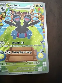 Pokemon TCG Zweilous Full Art White Flare Card 147/086 Near Mint Condition - Image 5