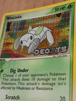 Pokemon Nincada 67/107 Deoxys Reverse Holo Rare LP See Pictures - Image 3