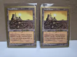 2× City of Brass (5ED) World Championship Decks Gold Border MTG Cards - Image 1