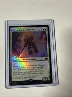 MTG Triceraton Commander Teenage Mutant Ninja Turtles Foil - Image 1