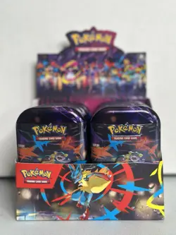 Factory Sealed Pokemon TCG: Mega Evolution Heroes Mini Tins Display (Set Of 10) - Image 1