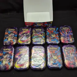 Pokemon Mega Evolutions Mini Tin Display Sealed Tins - 10pcs - Image 4
