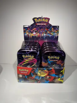 Pokemon TCG Mega Heroes Mini Tin Display -10 Factory Sealed Tins With Display 🔥 - Image 1