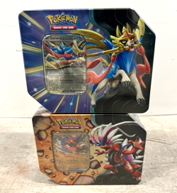 Pokemon TCG Slashing Legends Tins - SET OF 2 - Koraidon EX and Zacian EX SEALED - Image 1
